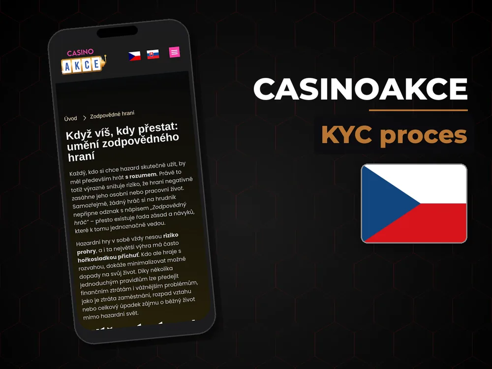 Casinoakce - KYC proces