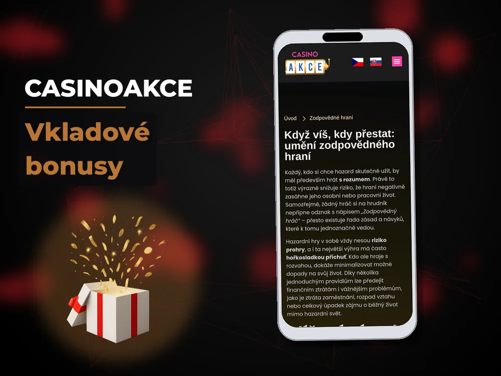 Casinoakce - Vkladové bonusy